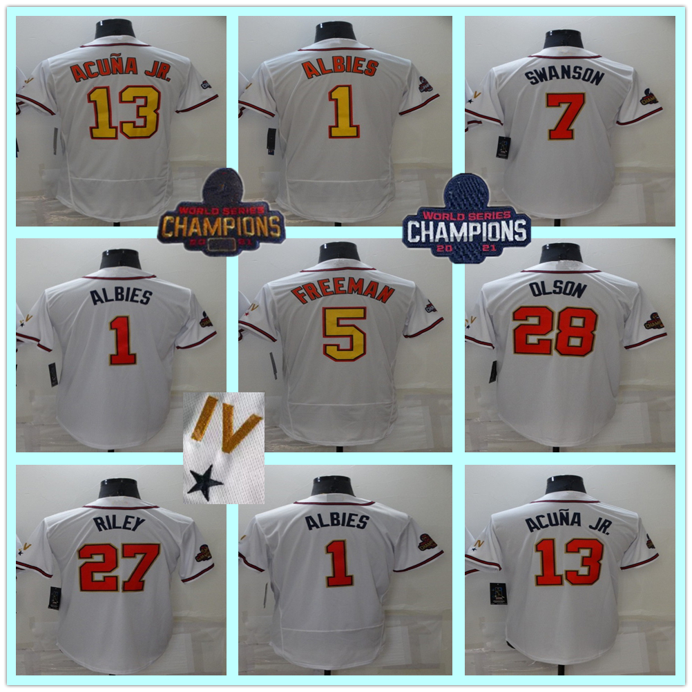 2022 Men Women Youth WS Gold Program 13 Ronald Acuna Jr. Jersey Matt Olson Dansby Swanson Deion Sanders Austin Riley Brave Ozzie Albies Jones Baseball Jerseys, As shown in illustration
2022 Men Women Youth WS Gold Program 13 Ronald Acuna Jr. Jersey Matt Olson Dansby Swanson Deion Sanders Austin Riley Brave Ozzie Albies Jones Baseball Jerseys, As shown in illustration