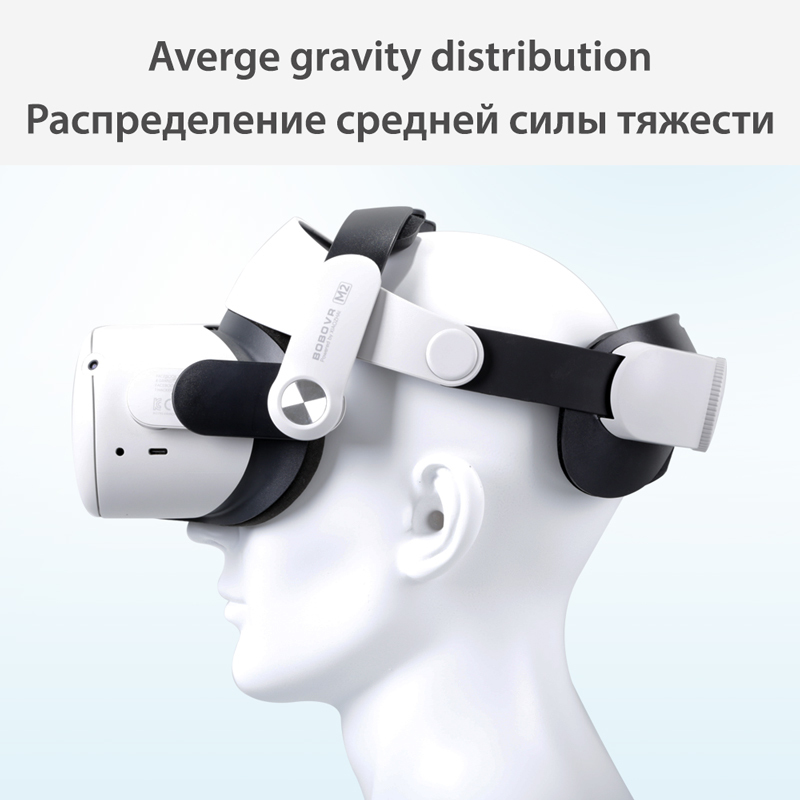BOBOVR M2 Adjustable Halo Strap For Oculus Quest 2 Gravity Dispersion Comfortable C2 carryin Case for 2 Accessories 220509