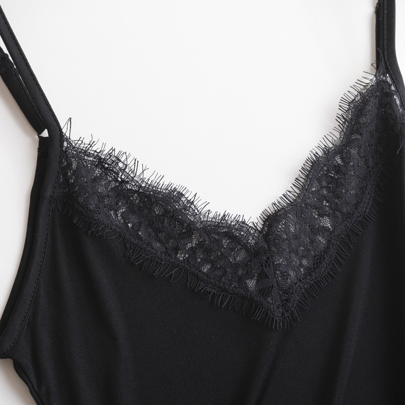 SuyaDream Women Silk Camis 30% Natural silk and lace Camisoles V neck Bottoming Shirt Black Purple White Summer TOP 220316