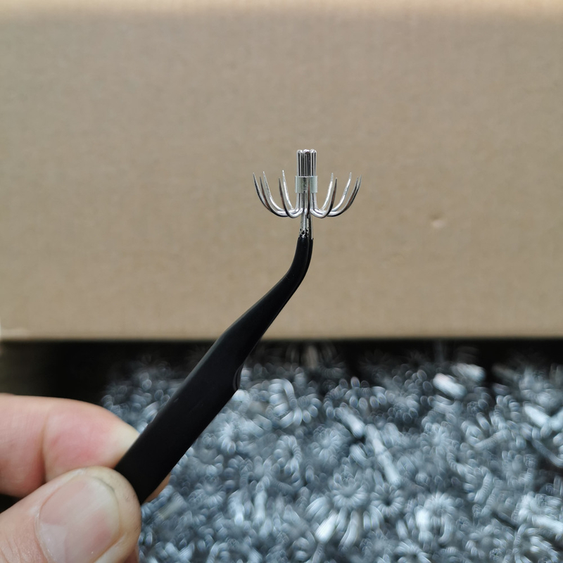 100pcs 200pcs Stainless steel small squid hooks P Umbrella Crown fishing fishhook P1-P8 Spain Chile bait accessories Jig pesca 220812