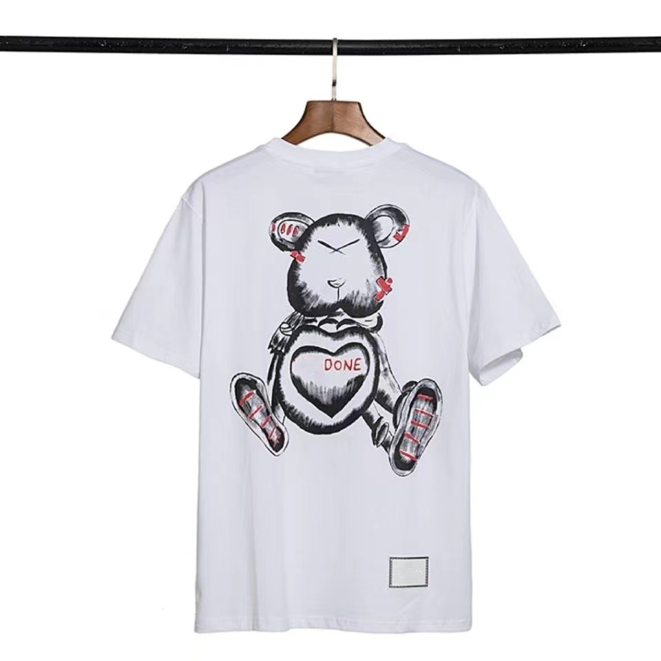 Women's Tops Tees Summer new T-shirt flocking three-dimensional cartoon bear letter embroidery loose short sleeves for men and women size S-5XL, Supplementary shipping
Women's Tops Tees Summer new T-shirt flocking three-dimensional cartoon bear letter embroidery loose short sleeves for men and women size S-5XL, Supplementary shipping