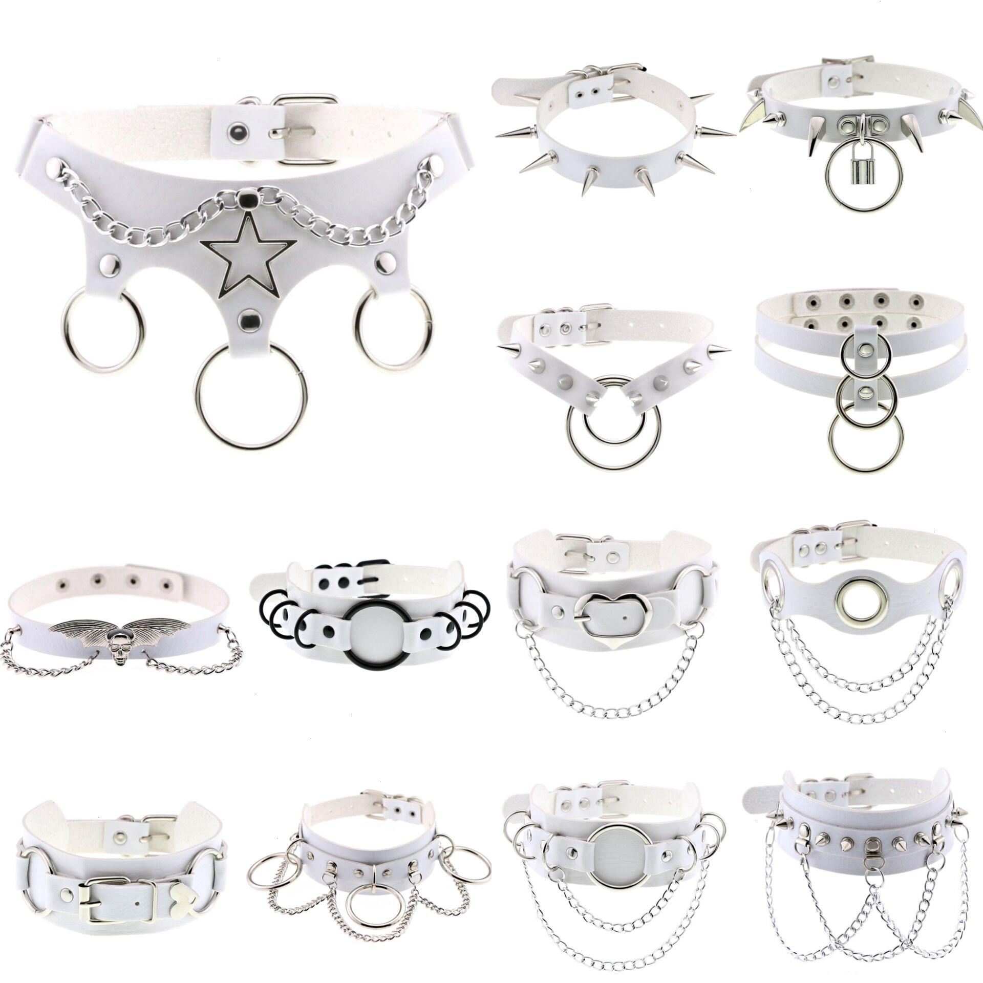 Style Goth Punk White Pu Leather Necklaces For Women Rock Round Star Spike Rivet Studded Choker Necklace Party Jewelry
Style Goth Punk White Pu Leather Necklaces For Women Rock Round Star Spike Rivet Studded Choker Necklace Party Jewelry