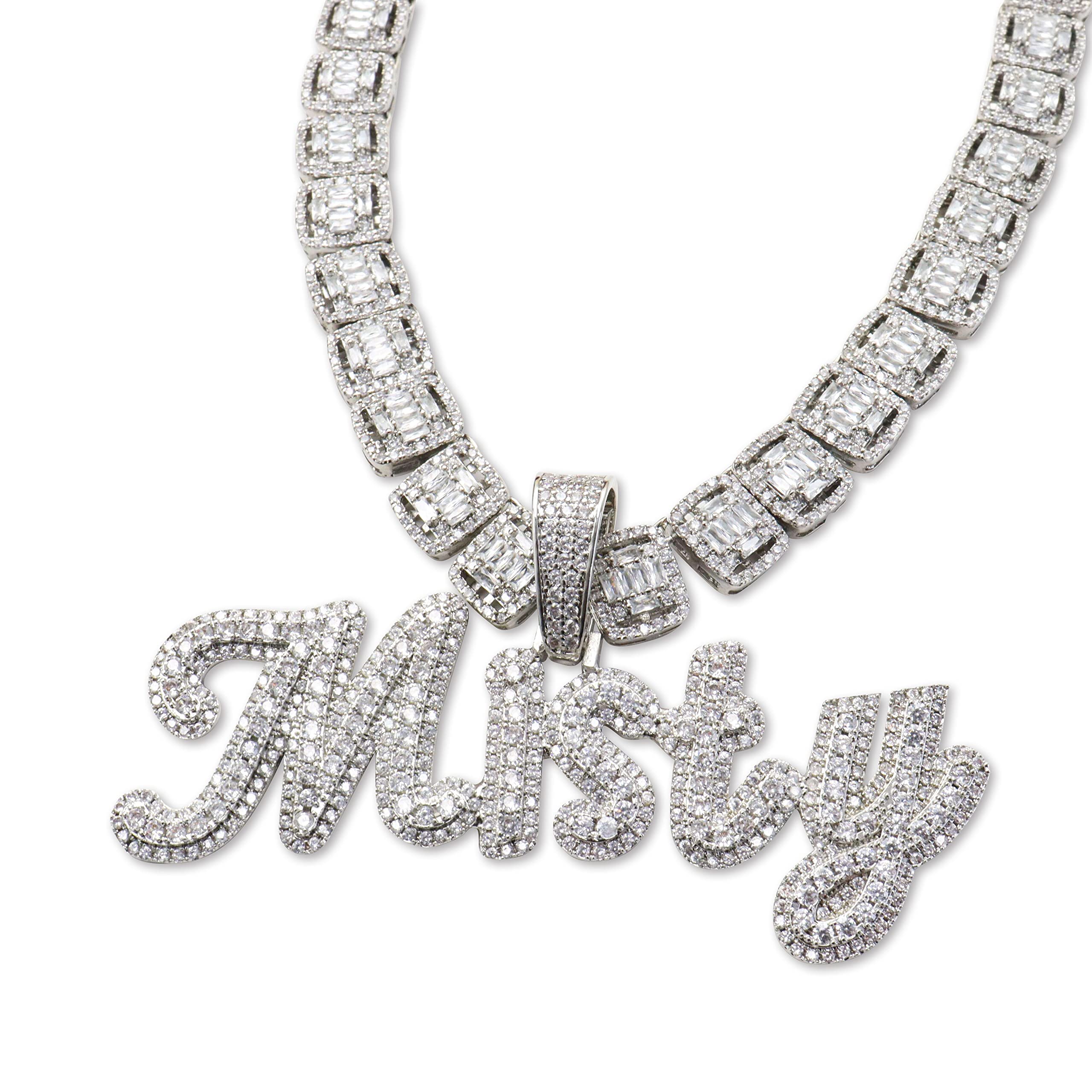 Pendant Necklaces Dobling Custom Big Brush Cursive Letters Nameplate Necklace Cz Iced Out Customized Icy Name Choker Charm With Rope/ amZcT
Pendant Necklaces Dobling Custom Big Brush Cursive Letters Nameplate Necklace Cz Iced Out Customized Icy Name Choker Charm With Rope/ amZcT