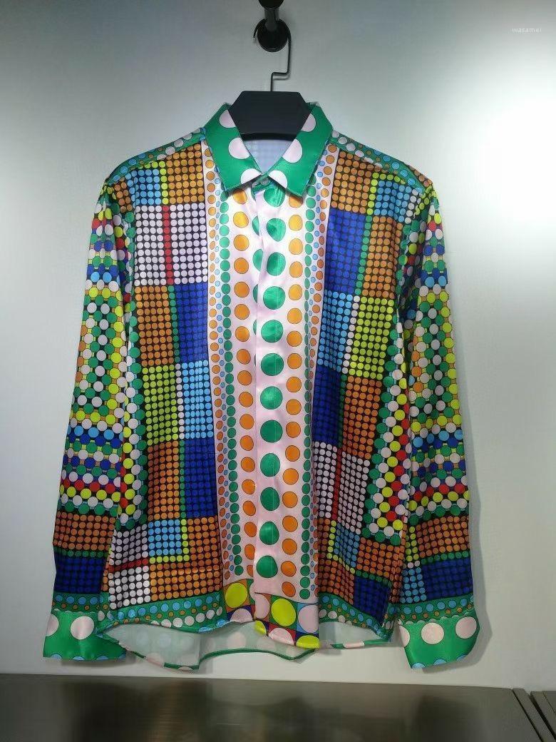 Men's Casual Shirts W1627 Fashion 2022 Runway Luxury European Design Party Style Clothing, Multi
Men's Casual Shirts W1627 Fashion 2022 Runway Luxury European Design Party Style Clothing, Multi