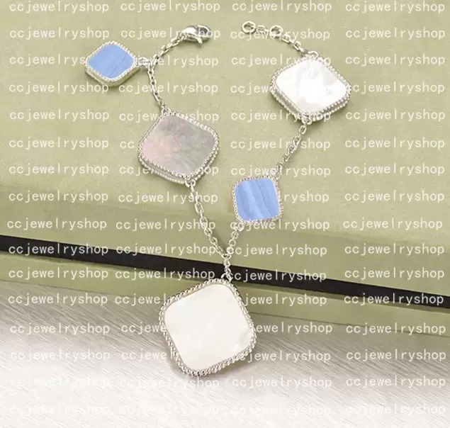 Pure Silver Classic Fashion Mixed Charms Bracelets 4Four Leaf Clover Designer Jewelry 18K Gold Love bracelet for women men Necklaces Chain elegant jewelery Gift 
Pure Silver Classic Fashion Mixed Charms Bracelets 4Four Leaf Clover Designer Jewelry 18K Gold Love bracelet for women men Necklaces Chain elegant jewelery Gift