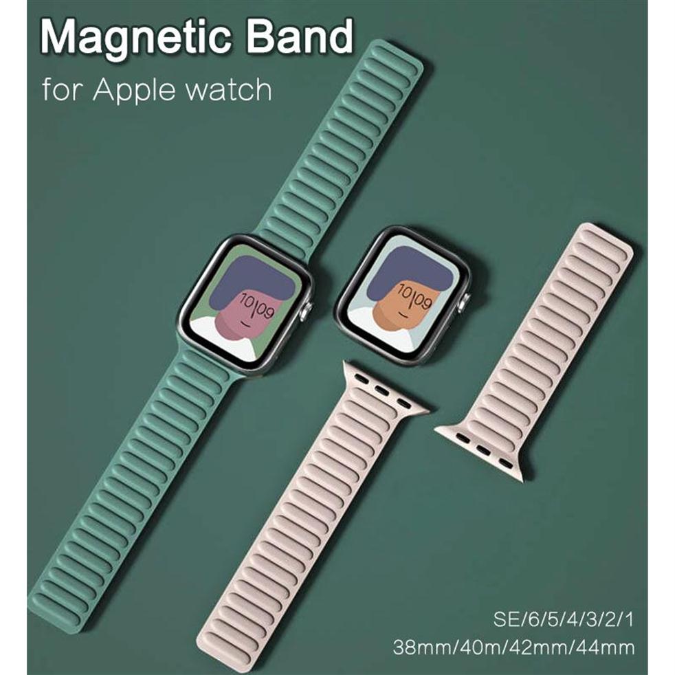 Original Silicone link loop Magnetic strap For apple watch band 44mm 40mm 41mm 45mm iWatch series 7 6 SE 5 4 3 2 1 Sport Rubber 42299i
Original Silicone link loop Magnetic strap For apple watch band 44mm 40mm 41mm 45mm iWatch series 7 6 SE 5 4 3 2 1 Sport Rubber 42299i