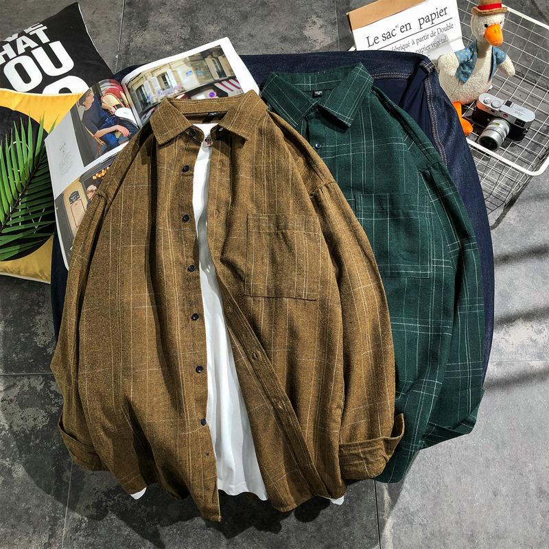 Men's T-Shirts Autumn Men Cool Plaid Long Sleeve Undershirt Casual Turn Down Collar Cotton Shirt Chic Big Size -5XL Loose -5XLMen's, Black
Men's T-Shirts Autumn Men Cool Plaid Long Sleeve Undershirt Casual Turn Down Collar Cotton Shirt Chic Big Size -5XL Loose -5XLMen's, Black