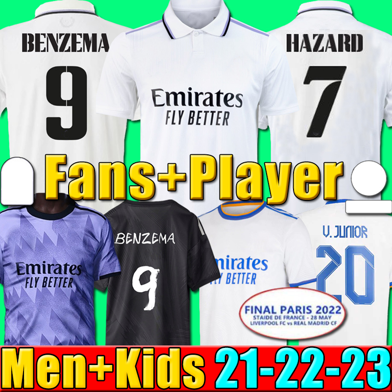 22 23 BENZEMA soccer jersey finals champions football shirt VINI JR CAMAVINGA ALABA HAZARD ASENSIO MODRIC MARCELO VALVERDE REAL MADRIDS men kids 2022 2023, P16 21-22 3rd kids
22 23 BENZEMA soccer jersey finals champions football shirt VINI JR CAMAVINGA ALABA HAZARD ASENSIO MODRIC MARCELO VALVERDE REAL MADRIDS men kids 2022 2023, P16 21-22 3rd kids