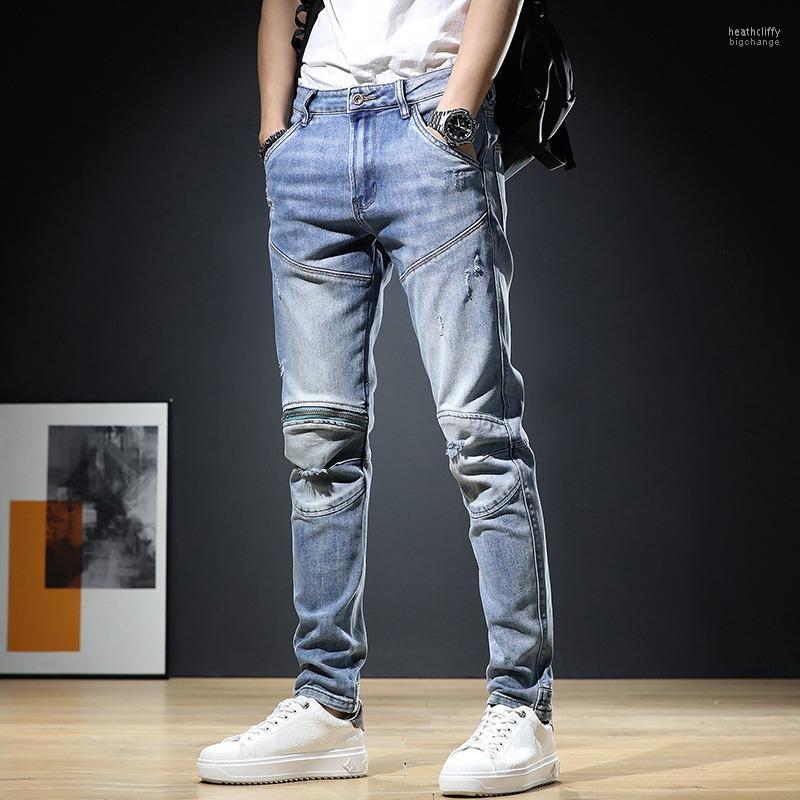 Men's Jeans Summer Men Streetwear Pants Jean Mens Clothing Blue Ripped Slim Fit Denim Trousers Motorcycle Biker Vaqueros Ropa Hombre Heat22
Men's Jeans Summer Men Streetwear Pants Jean Mens Clothing Blue Ripped Slim Fit Denim Trousers Motorcycle Biker Vaqueros Ropa Hombre Heat22