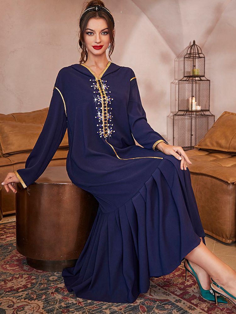 Ethnic Clothing Ramadan Eid Mubarak Kaftans For Women Dubai Abaya Arabic Turkey Islam Muslim Long Dress Robe Longue Femme Musulmane Caftan M
Ethnic Clothing Ramadan Eid Mubarak Kaftans For Women Dubai Abaya Arabic Turkey Islam Muslim Long Dress Robe Longue Femme Musulmane Caftan M