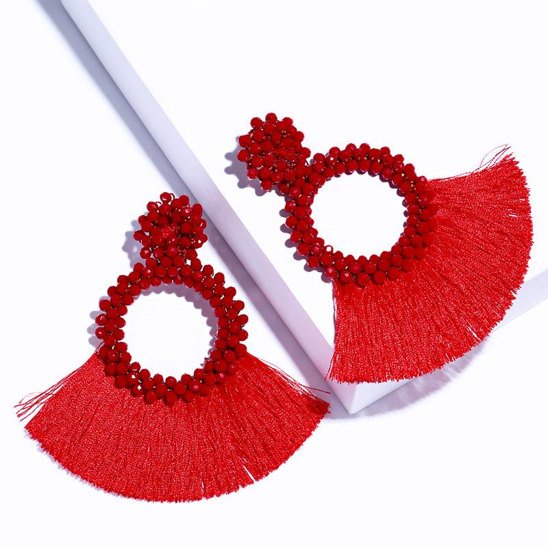Dangle & Chandelier Bohemian Big Tassel Earrings For Woman Beads Circle Boho Accessories Pendientes Mujer Moda Ersn02Dangle
Dangle & Chandelier Bohemian Big Tassel Earrings For Woman Beads Circle Boho Accessories Pendientes Mujer Moda Ersn02Dangle