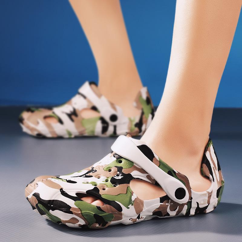 Sandals Clog Men Camouflage Soft-Soled Summer EVA Lightweight Non-Slip Beach Sandles Casual Garden Shoe, Blue
Sandals Clog Men Camouflage Soft-Soled Summer EVA Lightweight Non-Slip Beach Sandles Casual Garden Shoe, Blue
