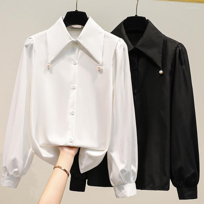 Women' Blouses & Shirts Fashion Tide Chic Turn Down Collar Blusas Mujer Solid Elegant All Match Tops Spring Arrivals Simple Blouse WomenWom, White
Women' Blouses & Shirts Fashion Tide Chic Turn Down Collar Blusas Mujer Solid Elegant All Match Tops Spring Arrivals Simple Blouse WomenWom, White
