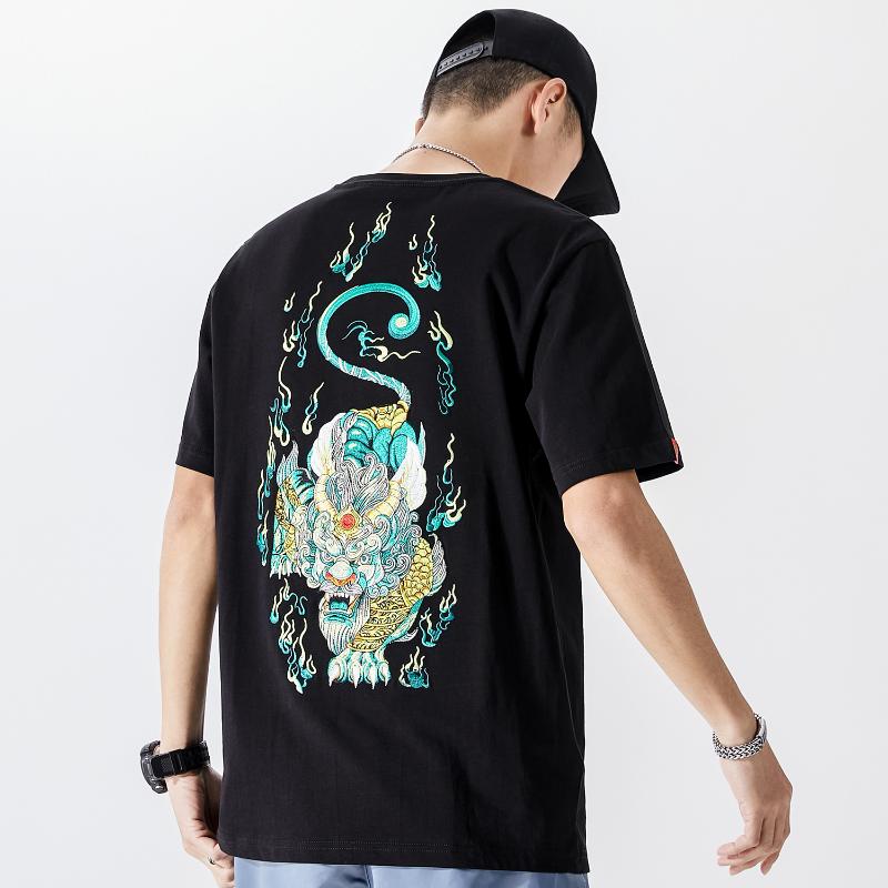 Men' T-Shirts Men' Embroidery Streetwear Fashion Cotton Casual Top Tee ClothingMen, Black
Men' T-Shirts Men' Embroidery Streetwear Fashion Cotton Casual Top Tee ClothingMen, Black