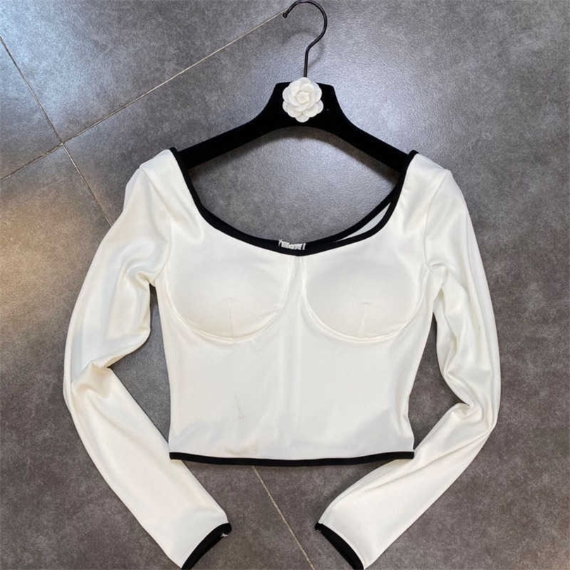 DEAT Spring Summer Arrivals Fashion T-shirt For Women Long Sleeve Loose Short T-shirt Ladies HR320 210709, White
DEAT Spring Summer Arrivals Fashion T-shirt For Women Long Sleeve Loose Short T-shirt Ladies HR320 210709, White