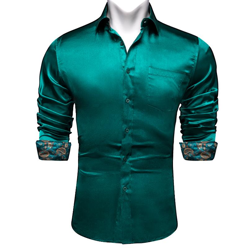 Men' Casual Shirts Green Splicing And Contrasting Colors For Men Long Sleeve Men' Dress Shirt Designer Stretch Satin Clothing BlousesM, Cy-2208
Men' Casual Shirts Green Splicing And Contrasting Colors For Men Long Sleeve Men' Dress Shirt Designer Stretch Satin Clothing BlousesM, Cy-2208