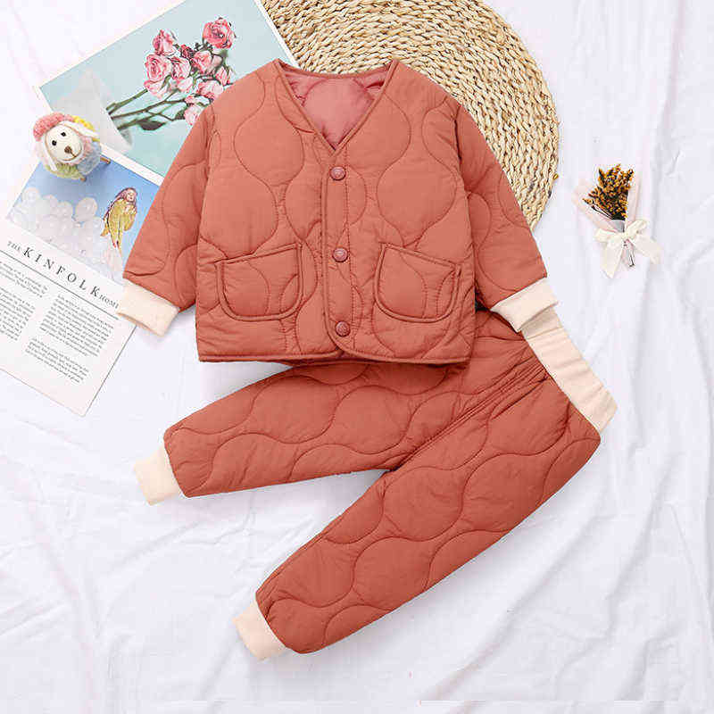 Winter Boys Girls Folder Cotton Warm Two Piece Set Casual Home Clothing Quilted Jackets Cotton Pants Fashion Children Clothing J220718, Photo color
Winter Boys Girls Folder Cotton Warm Two Piece Set Casual Home Clothing Quilted Jackets Cotton Pants Fashion Children Clothing J220718, Photo color