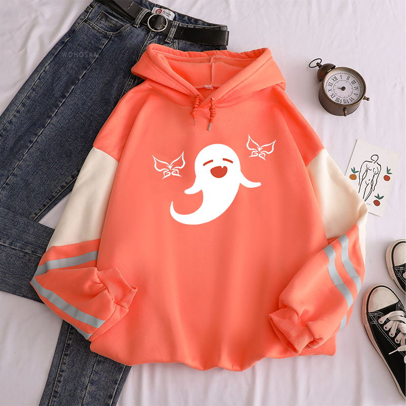 Harajuku Open World Adventure Game Genshin Impact Hu Tao Kawaii Cartoon Women Hoodies Aesthetic Streetwear Men Winter Sweatshirt 220817