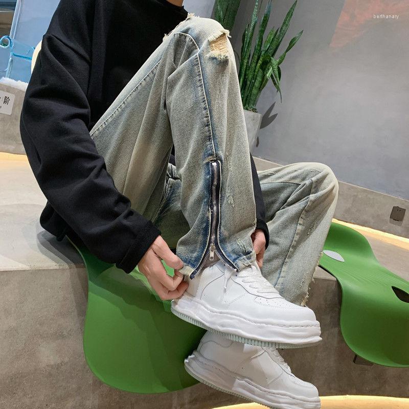 Men's Jeans Men's Hole Trend Can Be Worn In Four Seasons 2022 Handsome Loose Straight High-end Casual Long PantsMen's Bert22, Light blue
Men's Jeans Men's Hole Trend Can Be Worn In Four Seasons 2022 Handsome Loose Straight High-end Casual Long PantsMen's Bert22, Light blue