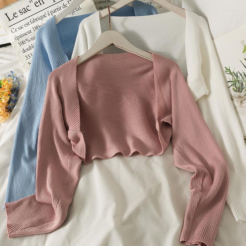 Women's Knits & Tees 2022 Fall Solid Wild Knitted Short Pink Shawl Top Thin White Long Sleeve Cropped Cardigan Jacket Pull Casual Femme Perf, Blue
Women's Knits & Tees 2022 Fall Solid Wild Knitted Short Pink Shawl Top Thin White Long Sleeve Cropped Cardigan Jacket Pull Casual Femme Perf, Blue