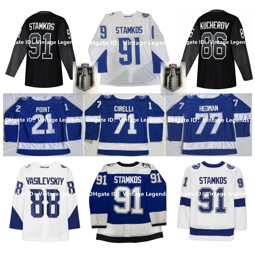 Jay 2022 Stanley Cup Finals Steven Stamkos Hockey Jersey Lightning Nikita Kucherov Pat Maroon Nicholas Paul Anthony Cirelli Brayden Point Victor, Men
Jay 2022 Stanley Cup Finals Steven Stamkos Hockey Jersey Lightning Nikita Kucherov Pat Maroon Nicholas Paul Anthony Cirelli Brayden Point Victor, Men