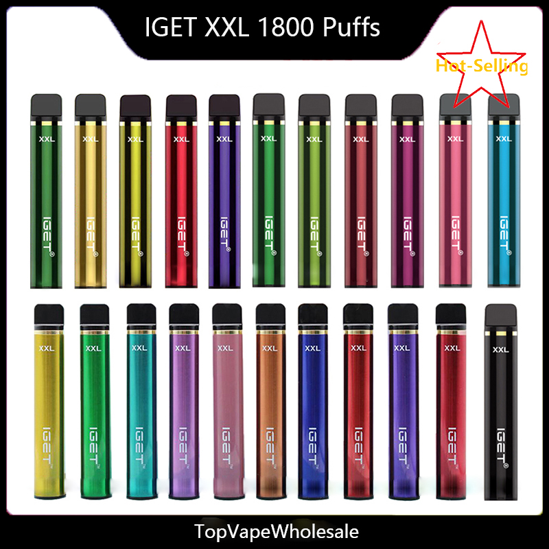 IGET XXL 1800 Puffs Disposable E Electronic Cigarettes Device Kit 7ml Prefilled 5% Vape Pen Device Vs Bang XXtra 750MAh Power Battery
IGET XXL 1800 Puffs Disposable E Electronic Cigarettes Device Kit 7ml Prefilled 5% Vape Pen Device Vs Bang XXtra 750MAh Power Battery
