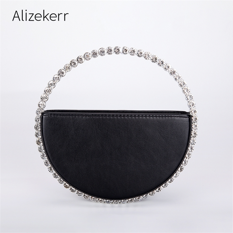 Colour Diamond Circular Evening Bag Women Round Handle rhinestones Dinner Clutch Purse Ladies Half Moon Handbag Fashion 220617, White diamond white
Colour Diamond Circular Evening Bag Women Round Handle rhinestones Dinner Clutch Purse Ladies Half Moon Handbag Fashion 220617, White diamond white