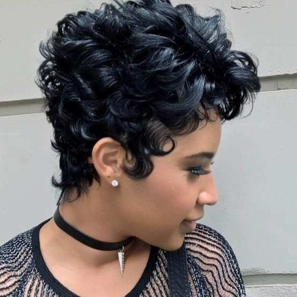 Wave Bob Wig With Bangs Short Curly Wig For Black Women Full Machine Made Human Hair None lace front Wigs, #4
Wave Bob Wig With Bangs Short Curly Wig For Black Women Full Machine Made Human Hair None lace front Wigs, #4