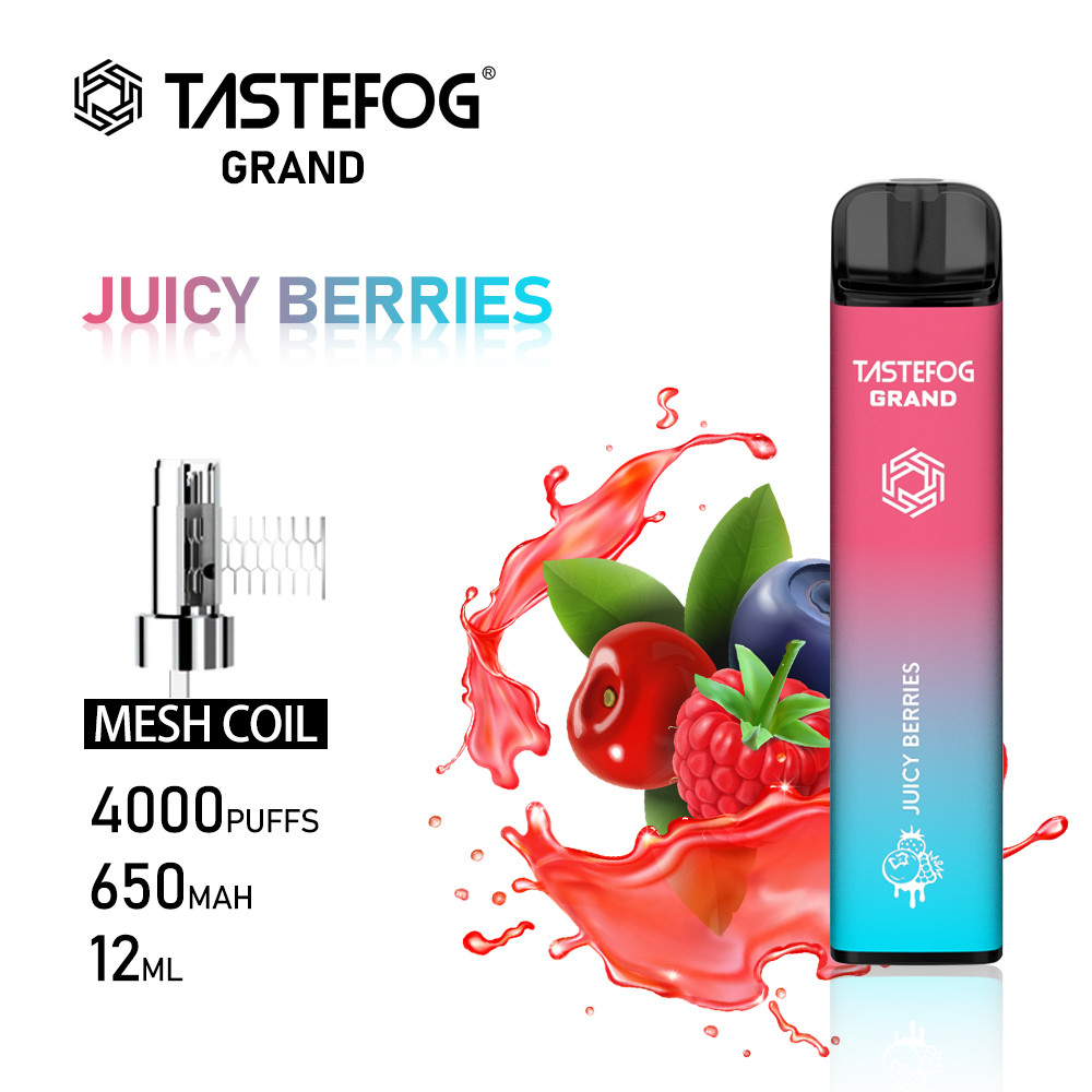 Tastefog Grand Rechargeable Vape Pen 4000 puff Pod Vapes Disposable Electronic Cigarette Factory Wholesale 2% Nic
Tastefog Grand Rechargeable Vape Pen 4000 puff Pod Vapes Disposable Electronic Cigarette Factory Wholesale 2% Nic
