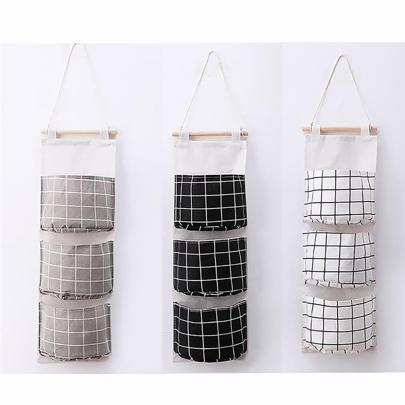 Storage Bags Cotton Linen Hanging Bag 3 Pockets Wall Mounted Wardrobe Hang Pouch Cosmetic Toys Organizer
Storage Bags Cotton Linen Hanging Bag 3 Pockets Wall Mounted Wardrobe Hang Pouch Cosmetic Toys Organizer