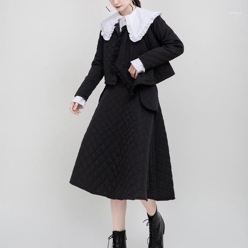 Women' Down & Parkas Black Ruffles Short Cotton-padded Coat Long Sleeve Loose Fit Women Fashion Tide Autumn Winter 20221
Women' Down & Parkas Black Ruffles Short Cotton-padded Coat Long Sleeve Loose Fit Women Fashion Tide Autumn Winter 20221