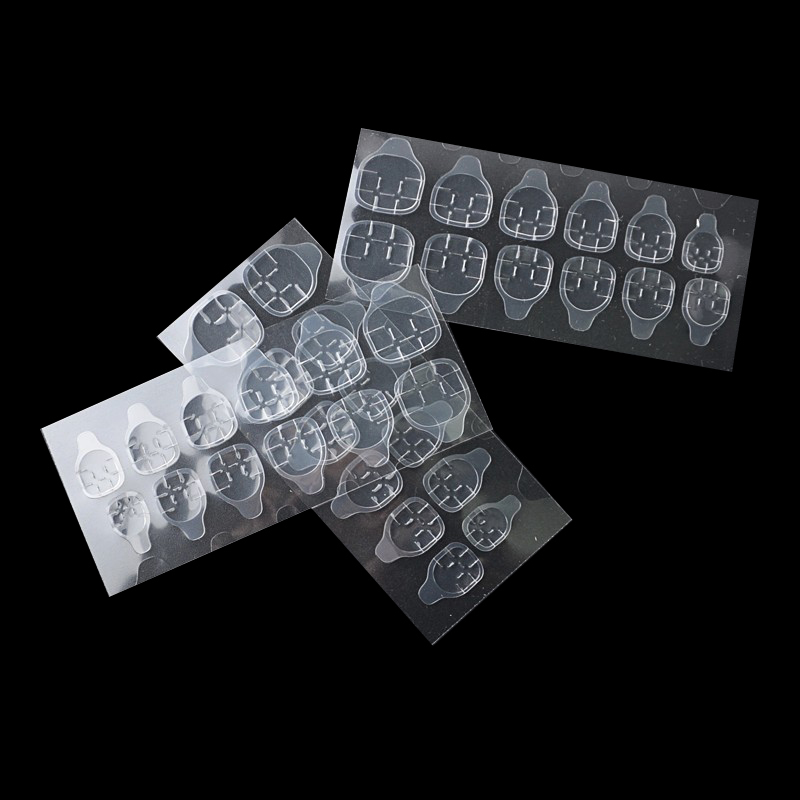 100 Pcs/Lot Breathable Sticker Nail Glue Tapes Nail Tabs Clear DIY Manicure Decoration Sticky Transparent Adhesive wholesale