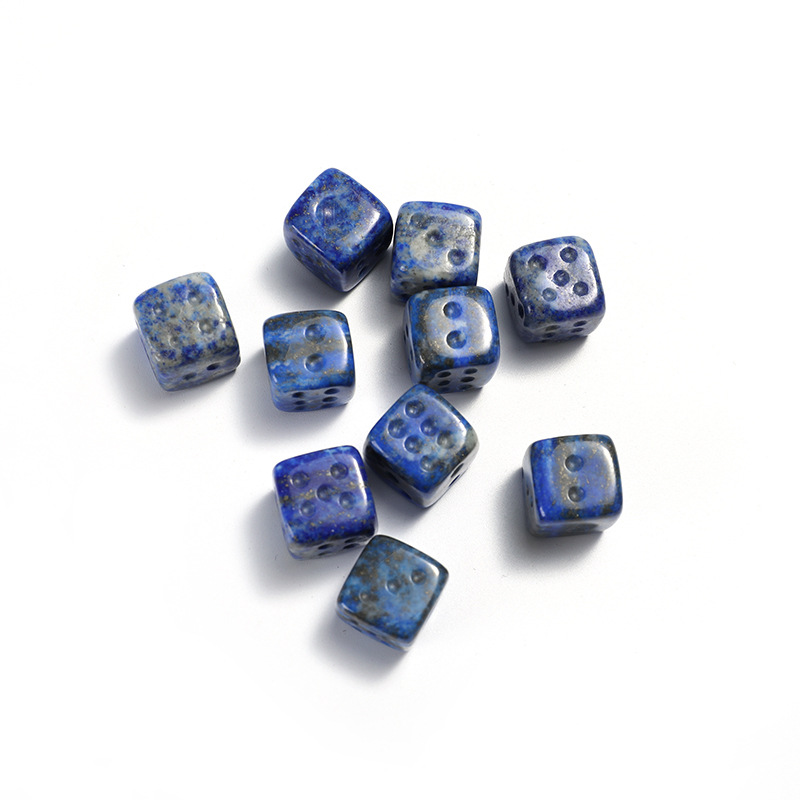 Natural Stone Crystal 15mm Dice Ornaments Quartz Healing Energy Reiki Gem craft Decoration