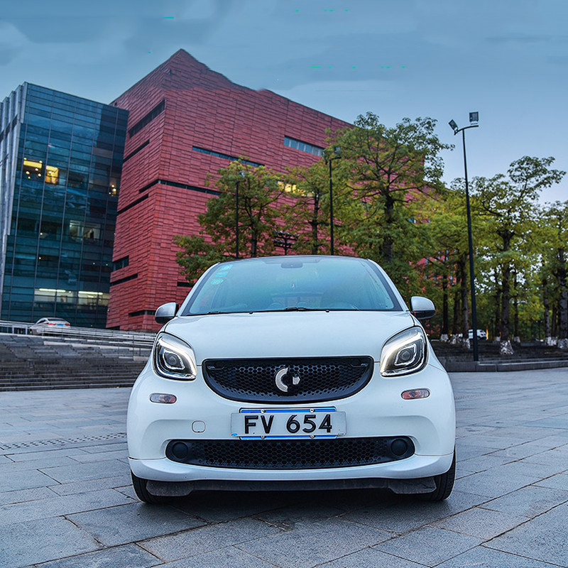 All LED head lamp For Smart LED headlights assembly 15-18 W453 high beam turn signal bifocal lens lights