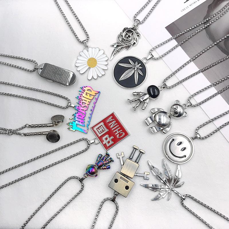 Pendant Necklaces Stainless Steel Necklace Creative Hip-hop Unisex Retro Personality Punk With Face GunPendant
Pendant Necklaces Stainless Steel Necklace Creative Hip-hop Unisex Retro Personality Punk With Face GunPendant