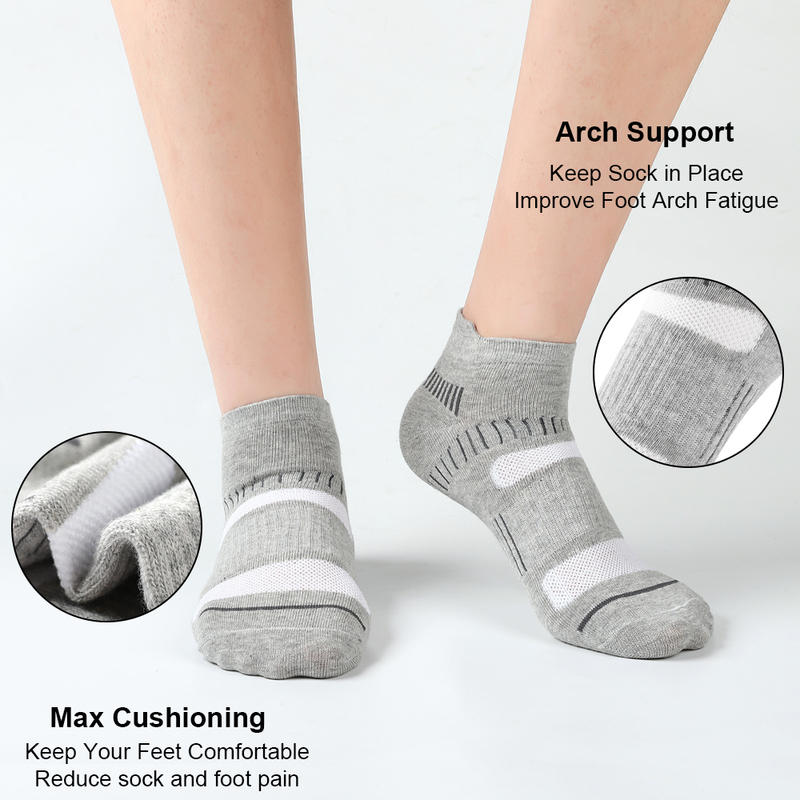 Men Ankle Socks10 Pair High Quality Cotton Athletic Cushioned Breathable Casual Sports Socks Male Short Socks Size3848 D220611