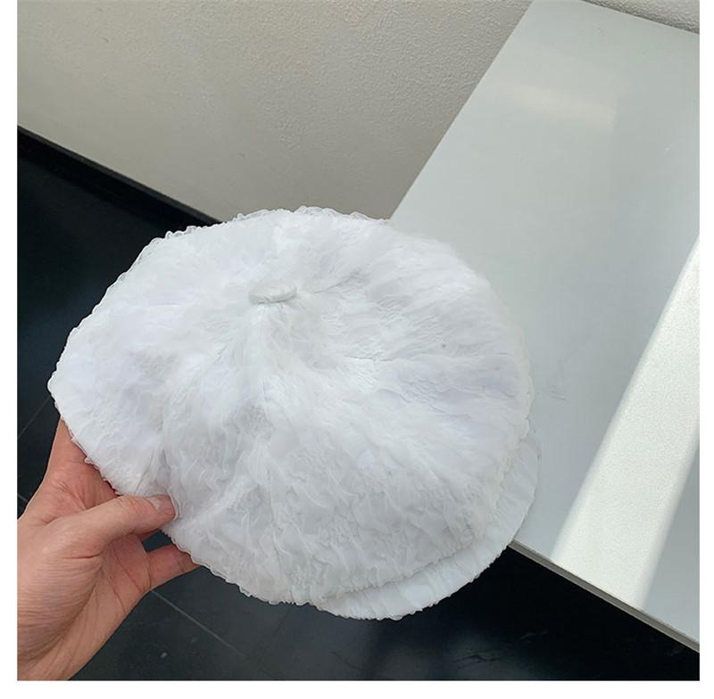 Berets 202206-2508775 Drop Spring Summer Cute Fairy Multilayer Lace Lady Octagonal Hat Women Visors CapBerets, White
Berets 202206-2508775 Drop Spring Summer Cute Fairy Multilayer Lace Lady Octagonal Hat Women Visors CapBerets, White