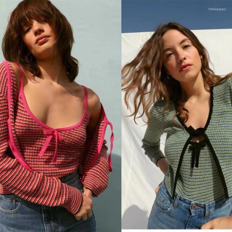Women's Knits & Tees Women's Lace-up Knit Cardigan Striped Stretch V-neck Contrast Color Slim Long Sleeve Lady SweaterWomen's Time22, Red camis
Women's Knits & Tees Women's Lace-up Knit Cardigan Striped Stretch V-neck Contrast Color Slim Long Sleeve Lady SweaterWomen's Time22, Red camis