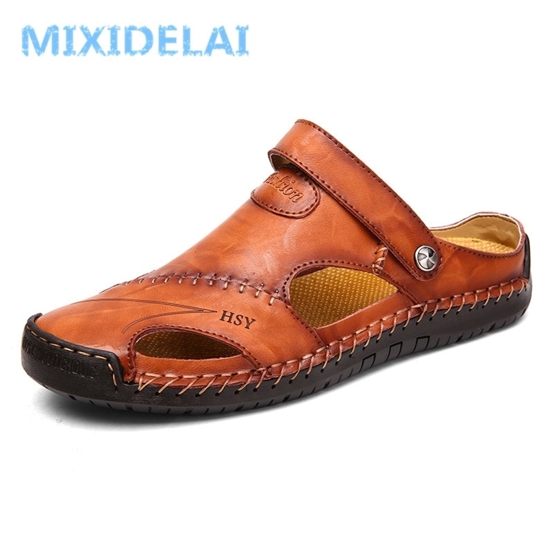Summer Sandals Men Leather Classic Roman Slipper Outdoor Sneaker Beach Rubber Flip Flops Water Trekking 220611, Black
Summer Sandals Men Leather Classic Roman Slipper Outdoor Sneaker Beach Rubber Flip Flops Water Trekking 220611, Black
