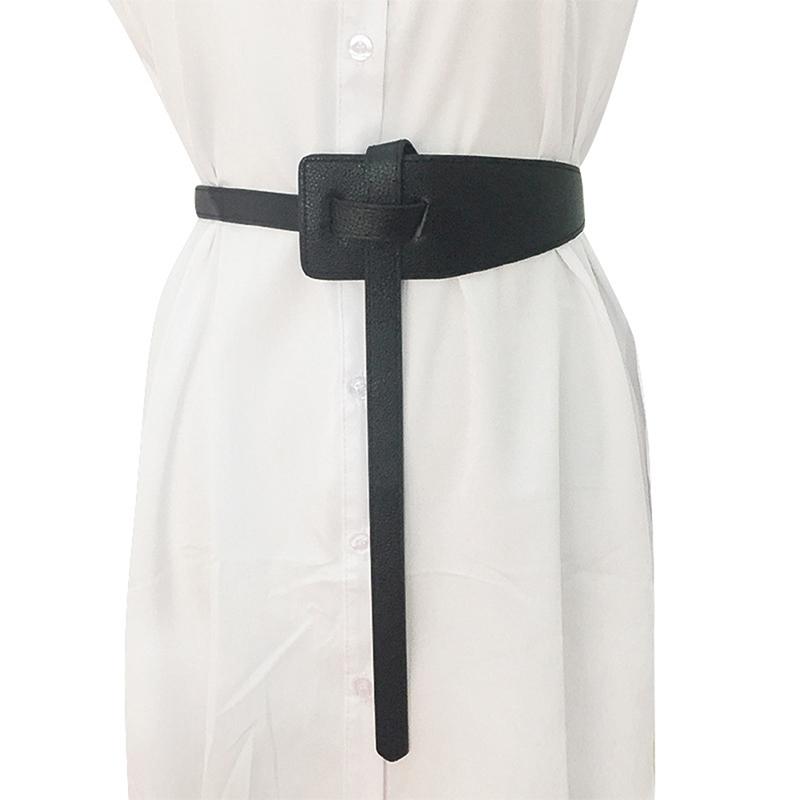 Belts 1pc Knot Pu Leather For Women Soft Knotted Strap Belt Long Dress Accessories Lady Waistbands, Black
Belts 1pc Knot Pu Leather For Women Soft Knotted Strap Belt Long Dress Accessories Lady Waistbands, Black