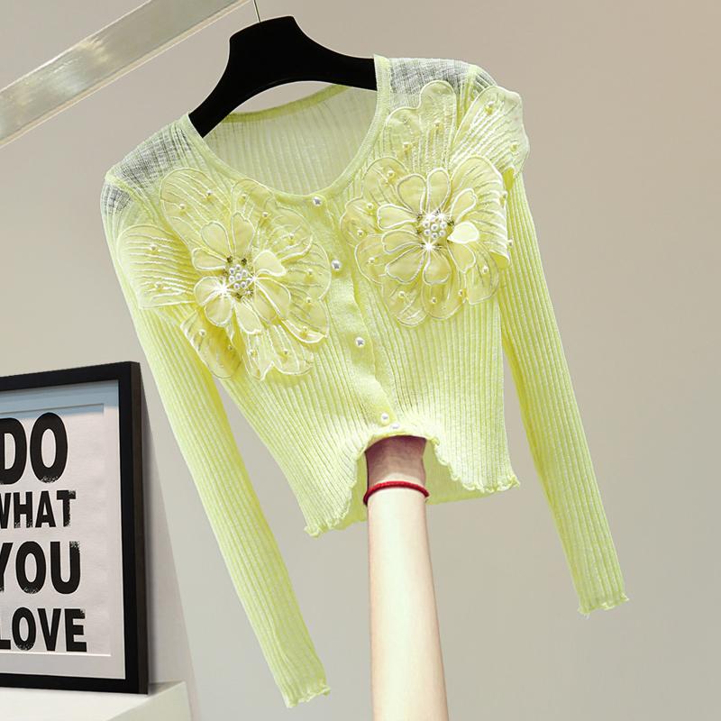 Women's T-Shirt Thin Sun Protection Shirt For Women 2022 Summer Long Sleeve T-shirts Diamond Beaded High Waist Solid Color Knitted LadyWomen, Yellow
Women's T-Shirt Thin Sun Protection Shirt For Women 2022 Summer Long Sleeve T-shirts Diamond Beaded High Waist Solid Color Knitted LadyWomen, Yellow
