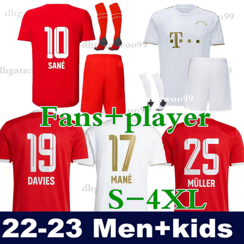 Size S-4XL 2022 2023 LEWANDOWSKI soccer jerseys 22 23 MUNICH SANE KIMMICH COMAN MULLER DAVIES Kids football shirts Men Fans player version uniform shirt
Size S-4XL 2022 2023 LEWANDOWSKI soccer jerseys 22 23 MUNICH SANE KIMMICH COMAN MULLER DAVIES Kids football shirts Men Fans player version uniform shirt