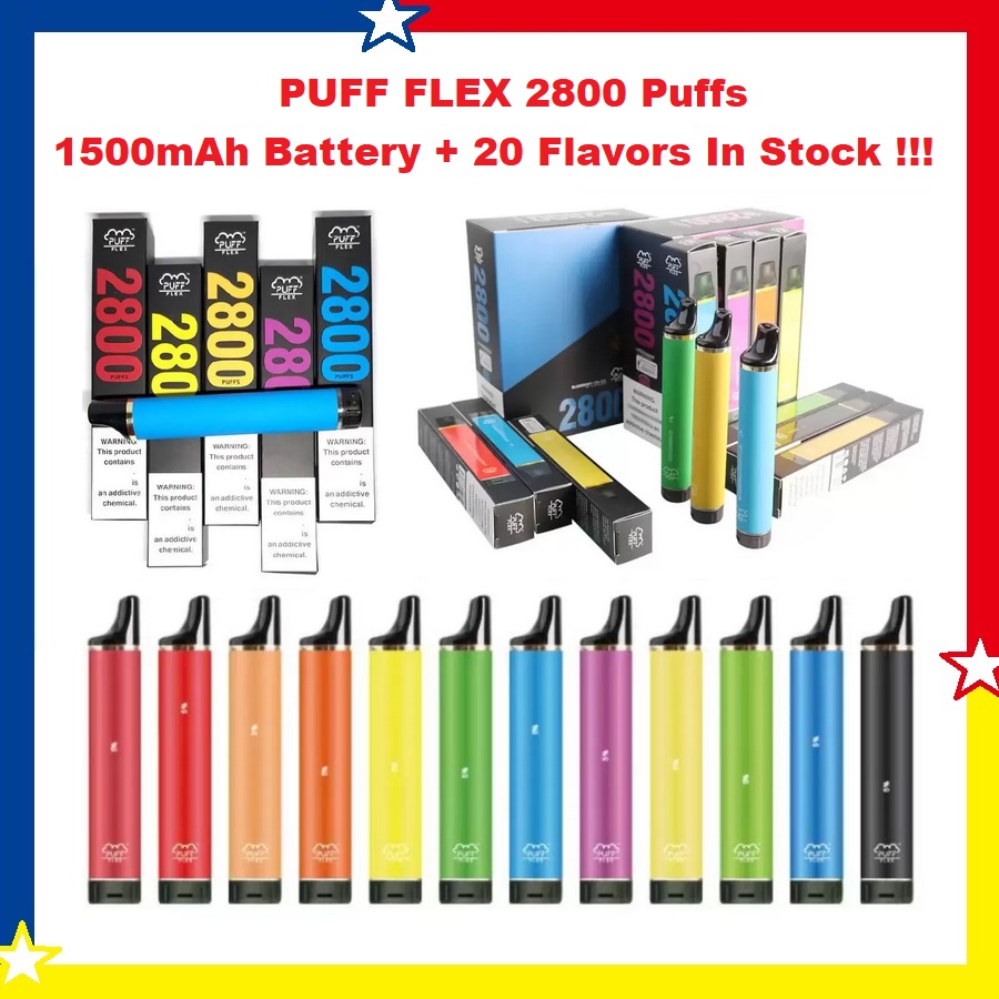 PUFF FLEX Disposable Vape Pen 2800 Puffs Electronic Cigarettes Device witn 1500mAh Battery 10ml Pod Prefilled Cartridge VS PF XXL MAX
PUFF FLEX Disposable Vape Pen 2800 Puffs Electronic Cigarettes Device witn 1500mAh Battery 10ml Pod Prefilled Cartridge VS PF XXL MAX