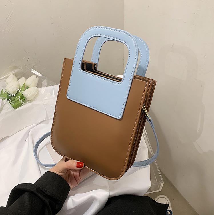 Contrast Color Simple Handbag Summer Casual Shoulder Bag Messenger Women's Bag, White
Contrast Color Simple Handbag Summer Casual Shoulder Bag Messenger Women's Bag, White