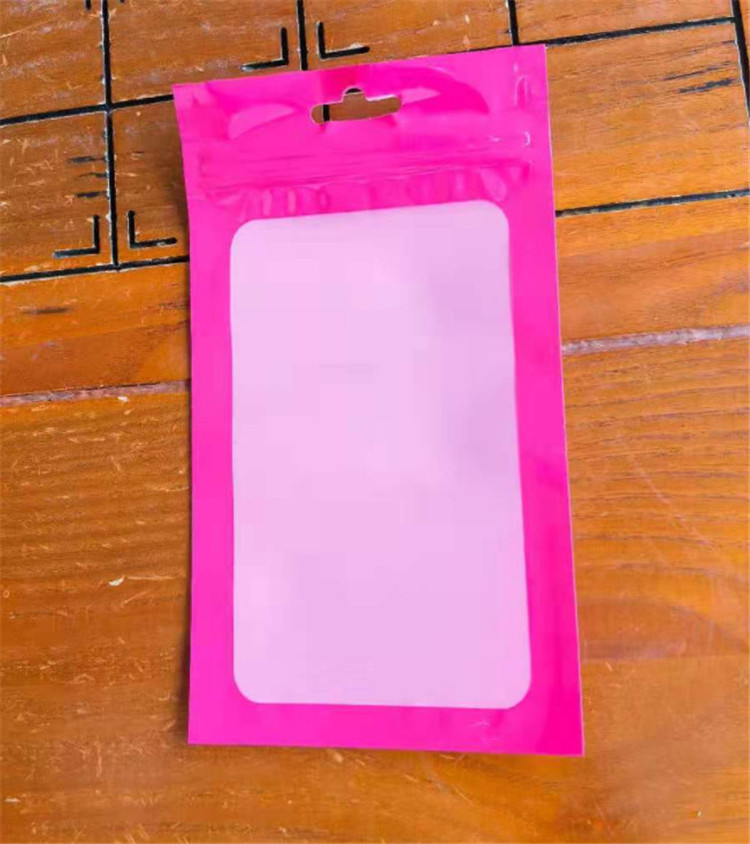 General Glossy Plastic Zip Lock Packaging Bags Clear Window Resclosable Jewelry Trinkets Tea Snack Candy Sugar Beaf Wedding Party Gifts Hanging Pouche