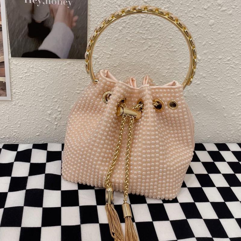 Evening Bags Shiny Dia-encrusted Rhinestones Messenger Water Ladies Bucket Bag Full Of Dias Shoulder Bright Dia HandbagEvening