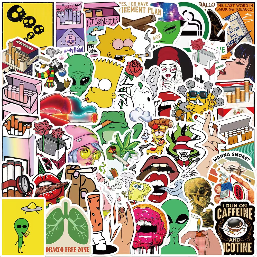 50PCS Funny Characters Leaves Weed Smoking Graffiti Car Stickers Bike Travel Luggage Guitar Laptop Waterproof Cool Decals, 50pcs-s-011
50PCS Funny Characters Leaves Weed Smoking Graffiti Car Stickers Bike Travel Luggage Guitar Laptop Waterproof Cool Decals, 50pcs-s-011