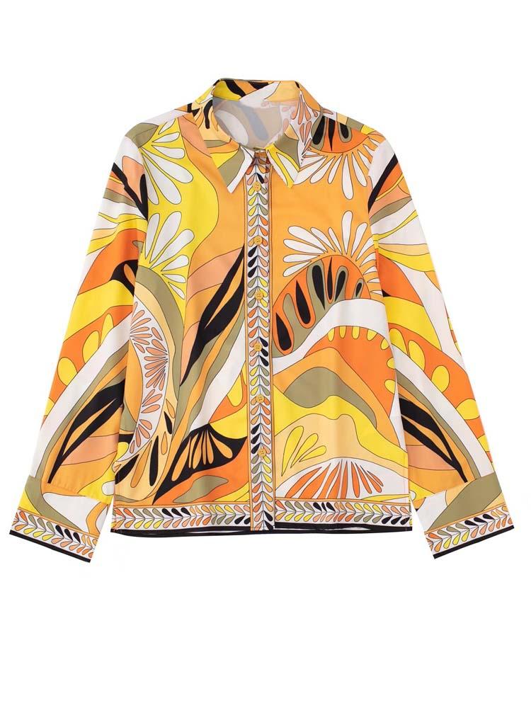 Women's Blouses & Shirts Summer Women Print Tops Vintage Loose Long Sleeve Female Elegant Street Vacation Top ClothingWomen's, Yellow-shorts
Women's Blouses & Shirts Summer Women Print Tops Vintage Loose Long Sleeve Female Elegant Street Vacation Top ClothingWomen's, Yellow-shorts