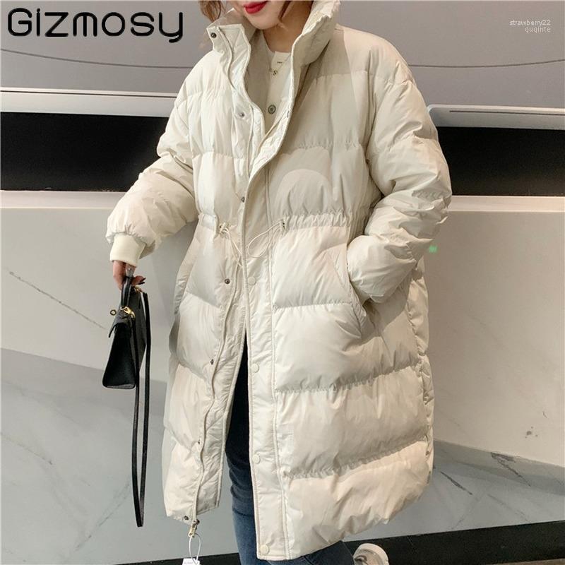Women' Down & Parkas Gizmosy Jacket Women 2022 Winter 90% White Duck Coat Stand Collar Thick Warm Long Female Loose Snow Puffer Stra22, Black
Women' Down & Parkas Gizmosy Jacket Women 2022 Winter 90% White Duck Coat Stand Collar Thick Warm Long Female Loose Snow Puffer Stra22, Black