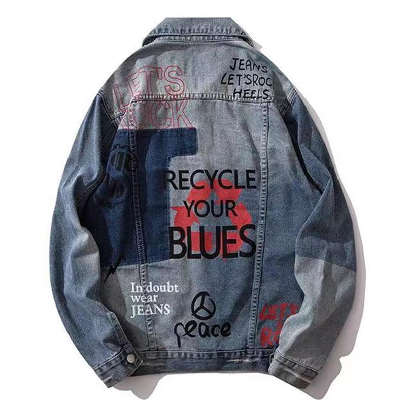 Men's Jackets Hip Hop Denim Jacket Men Streetwear Letter Printed Washed Cotton Vintage Gothic Punk Harajuku Biker Couple Motorcycle Coat, Black;brown
Men's Jackets Hip Hop Denim Jacket Men Streetwear Letter Printed Washed Cotton Vintage Gothic Punk Harajuku Biker Couple Motorcycle Coat, Black;brown